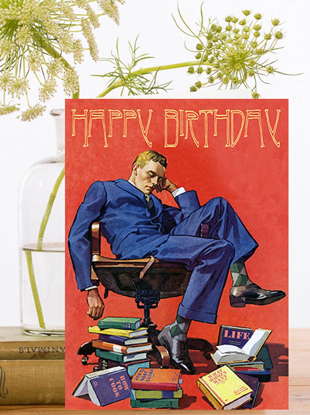 Books Birthday Card