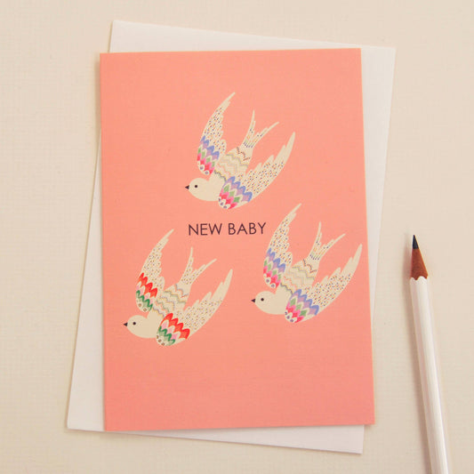 New Baby in Pink Card