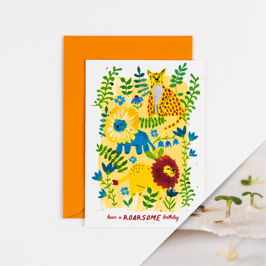 Roarsome Plantable Birthday Card