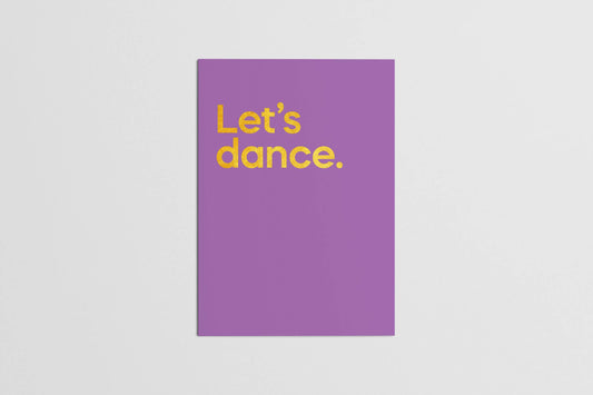 Let's Dance Card