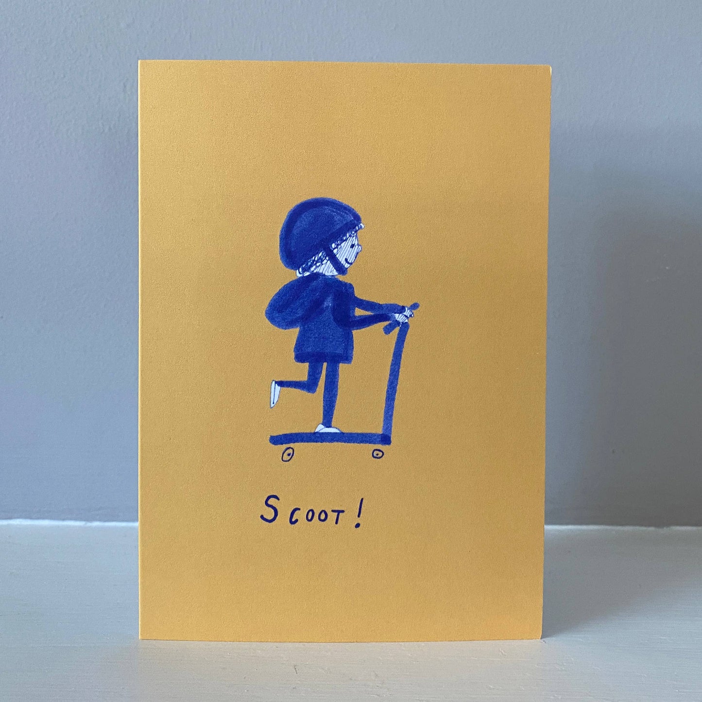 Scoot! greetings card