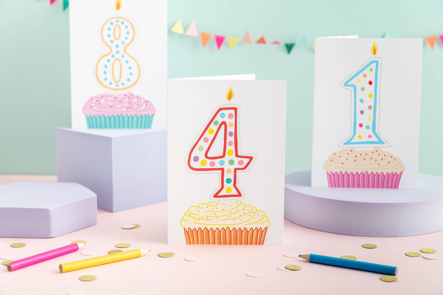 4th Birthday Greeting Card