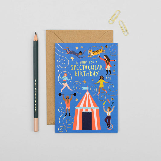 Circus Tricks Birthday Card