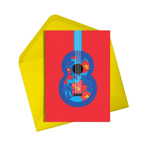 8th Birthday Guitar Card