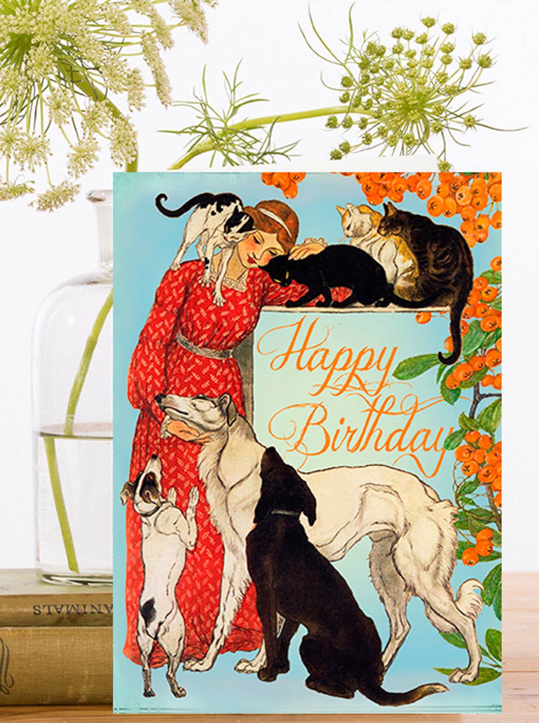 Cats & Dogs Birthday Card