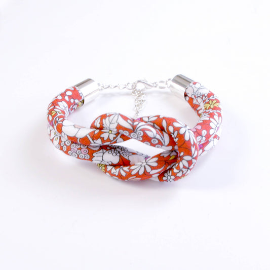 Reef Knot Bracelet - Hot House Blooms: June's Meadow