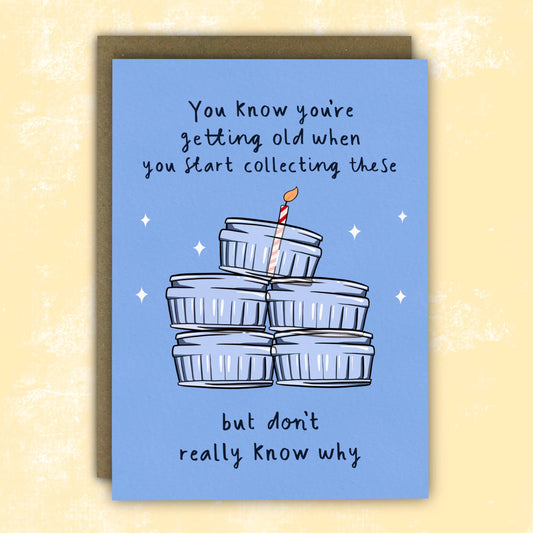 Funny Birthday Card - Gu Pots Glass Ramekin Collection