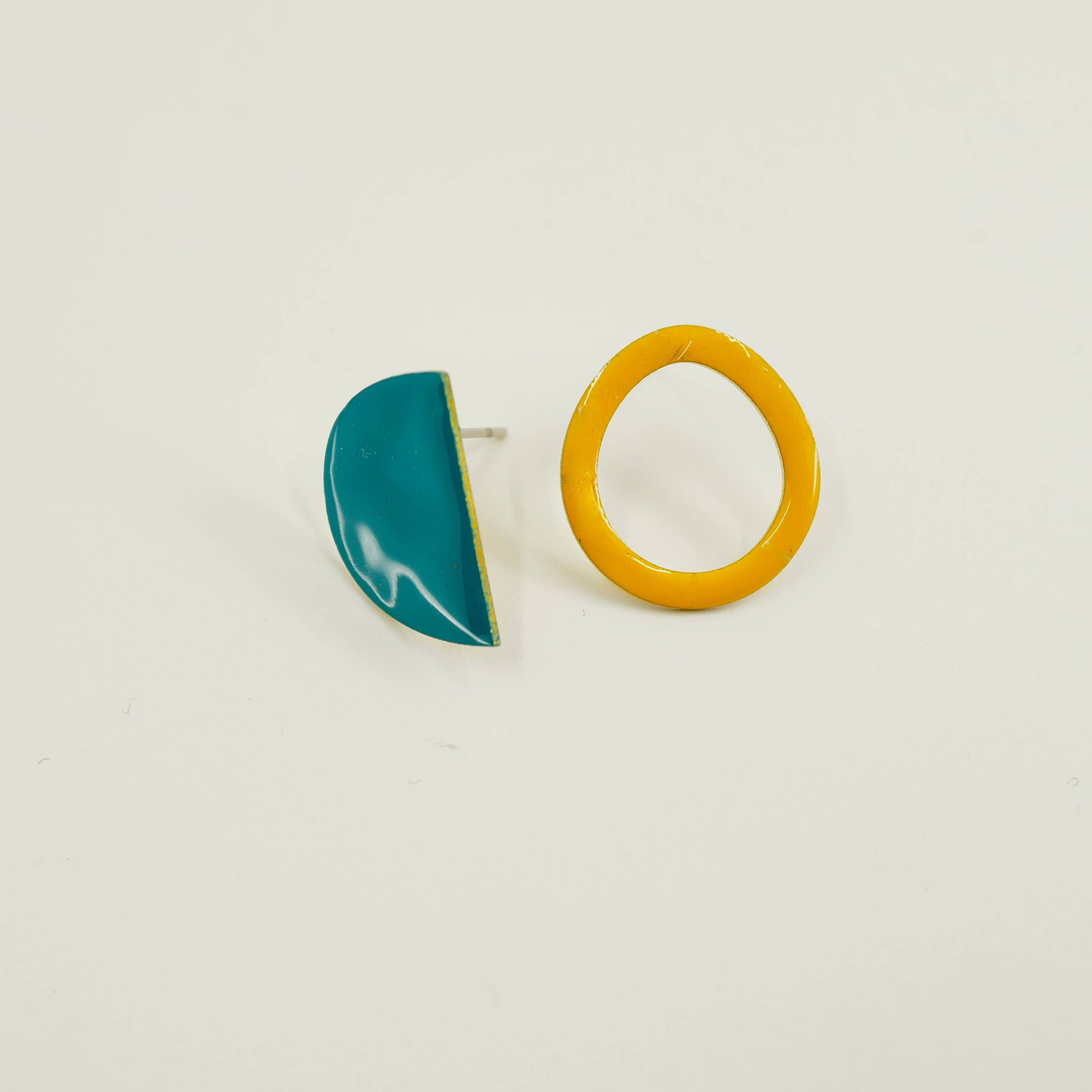 Bold + Bright | Hoop + Semi Circle Studs