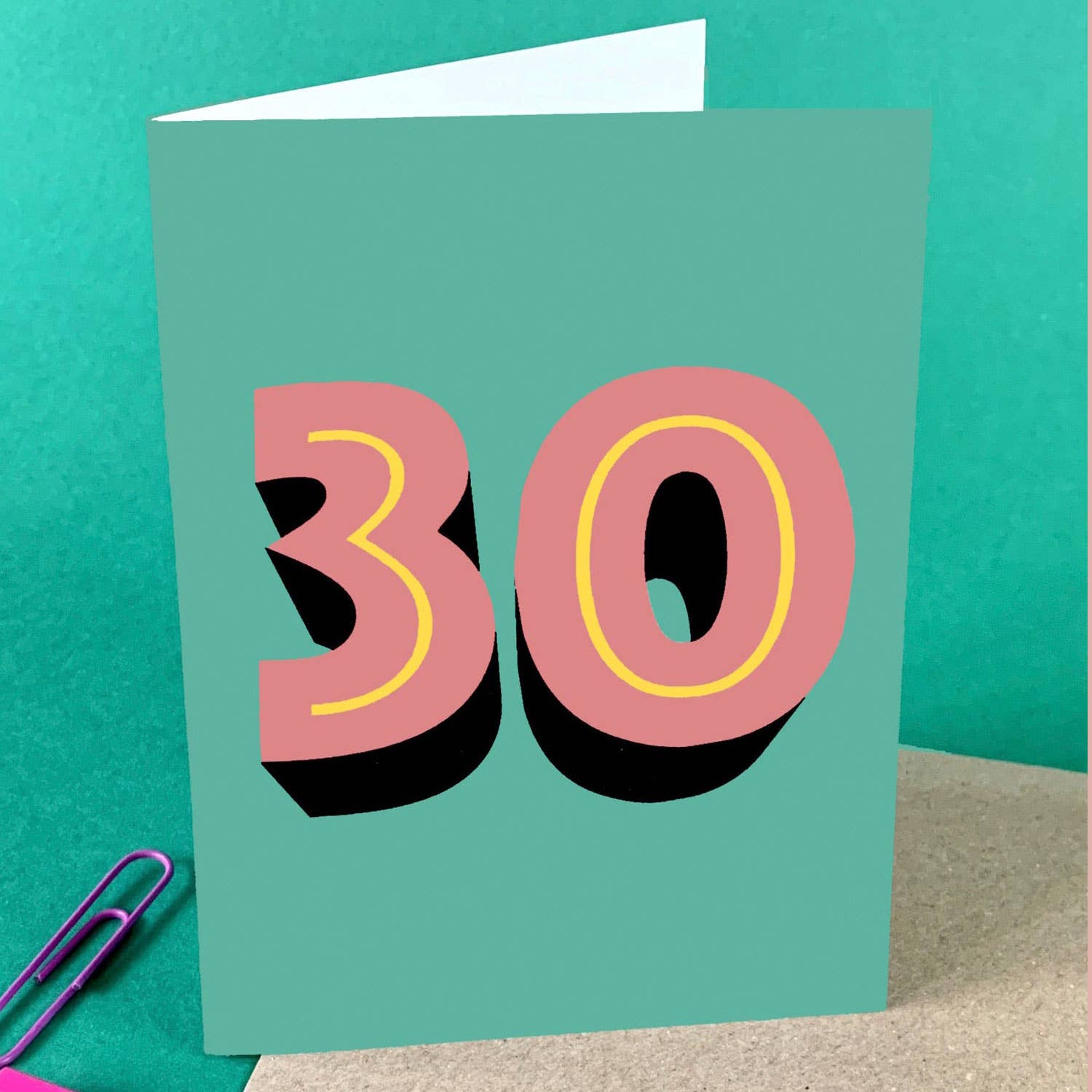 POP 30 Age Birthday Card