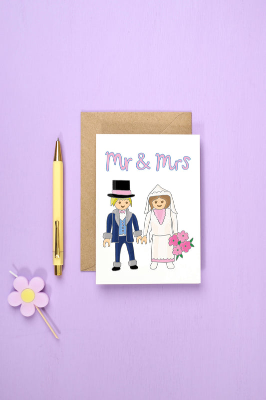 Mr and Mrs Greeting Card