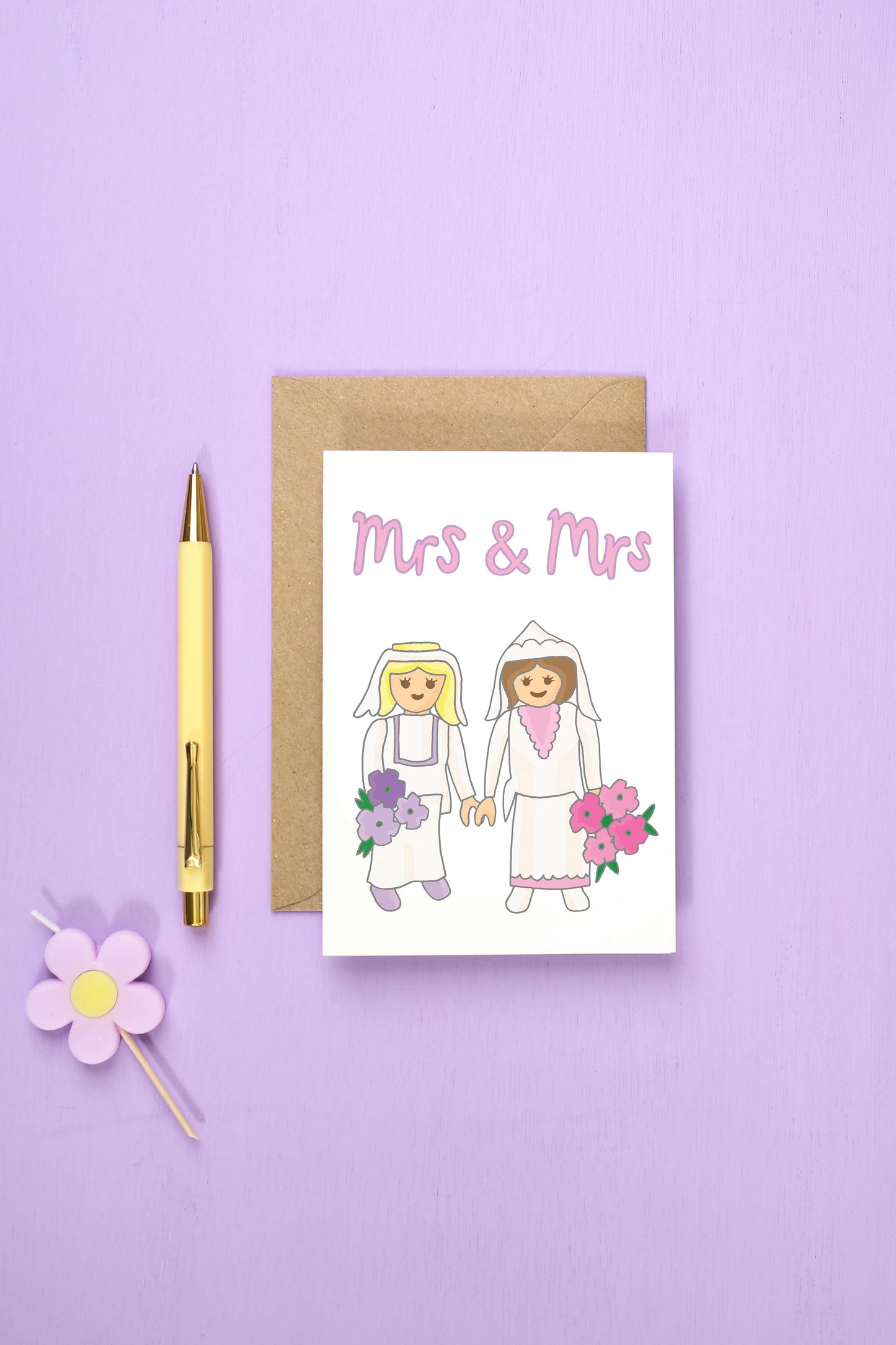 Mrs and Mrs Greeting Card