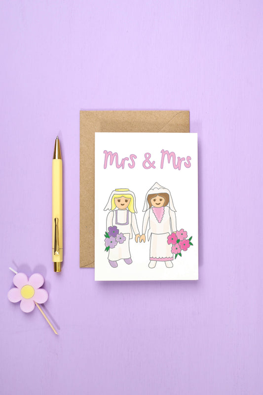 Mrs and Mrs Greeting Card