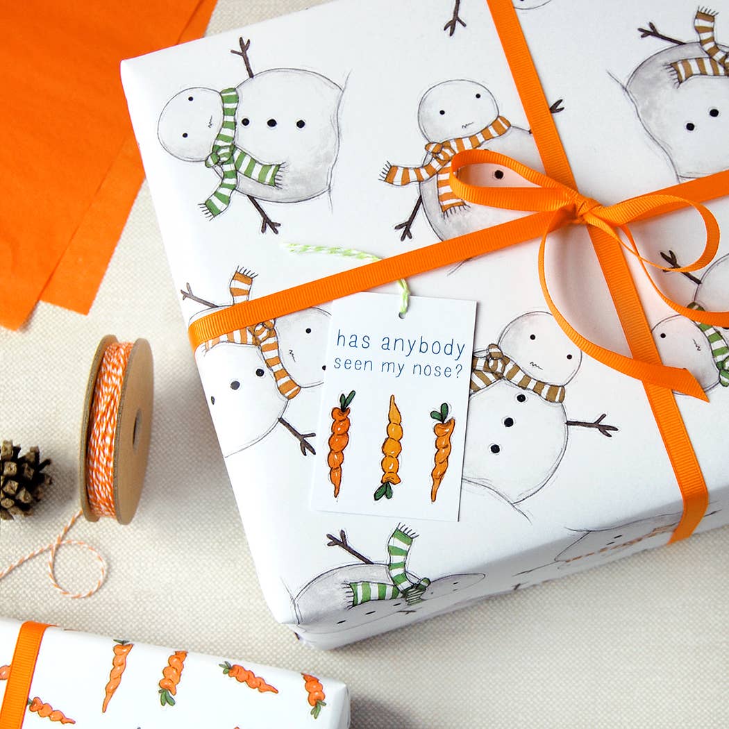 Christmas Snowman Wrapping Paper